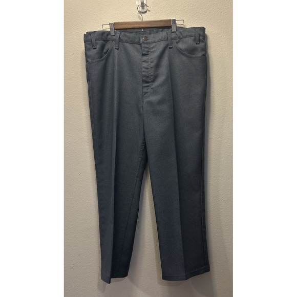Levis Sta Prest Bootcut 517‎ Pants Sz 42x34 70s Talon Blue Western - Picture 1 of 4